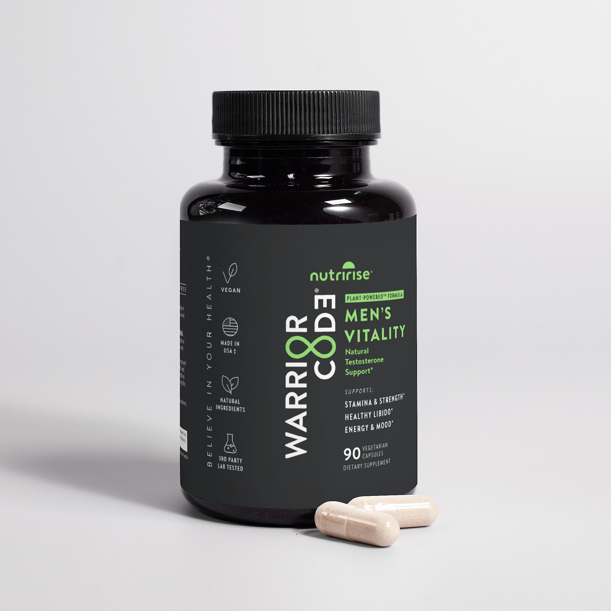 Warrior Code Men's Vitality- Natural Performance Boost
