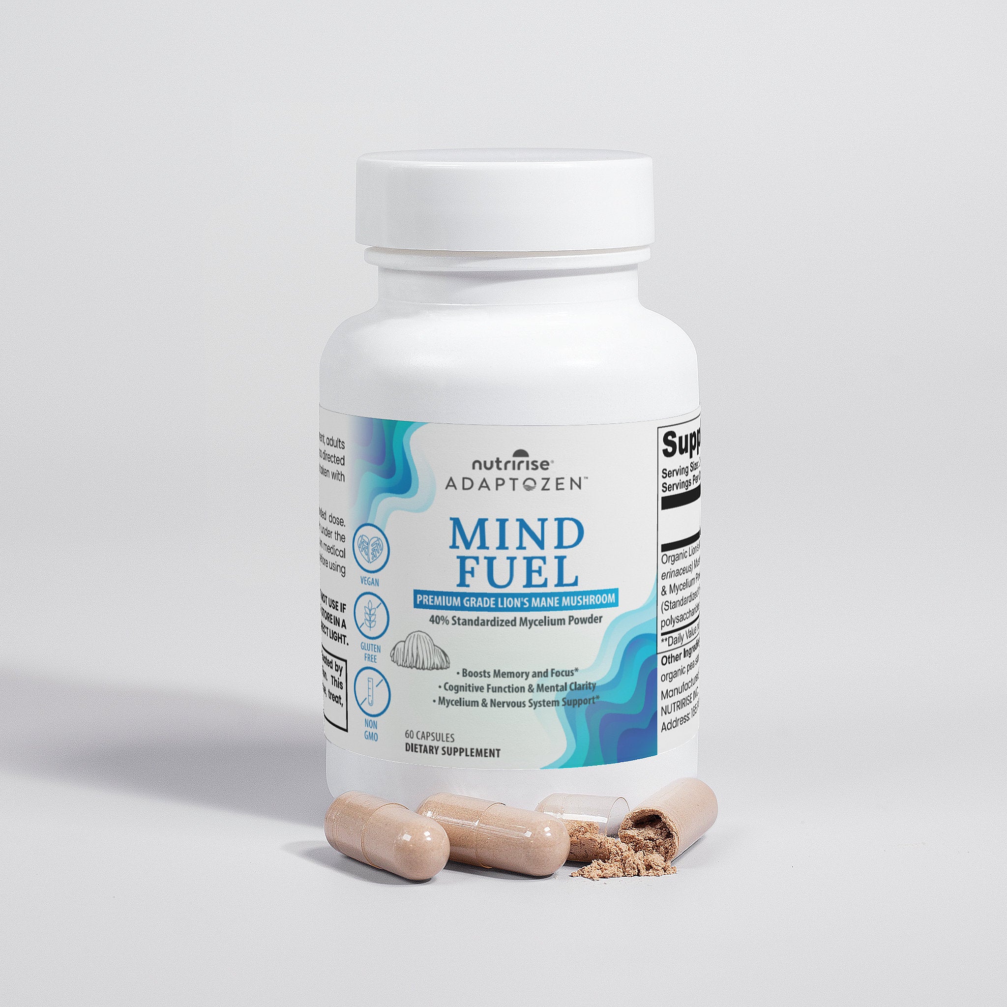 Adaptozen Mind Fuel Premium Grade Lion's Mane Mushroom