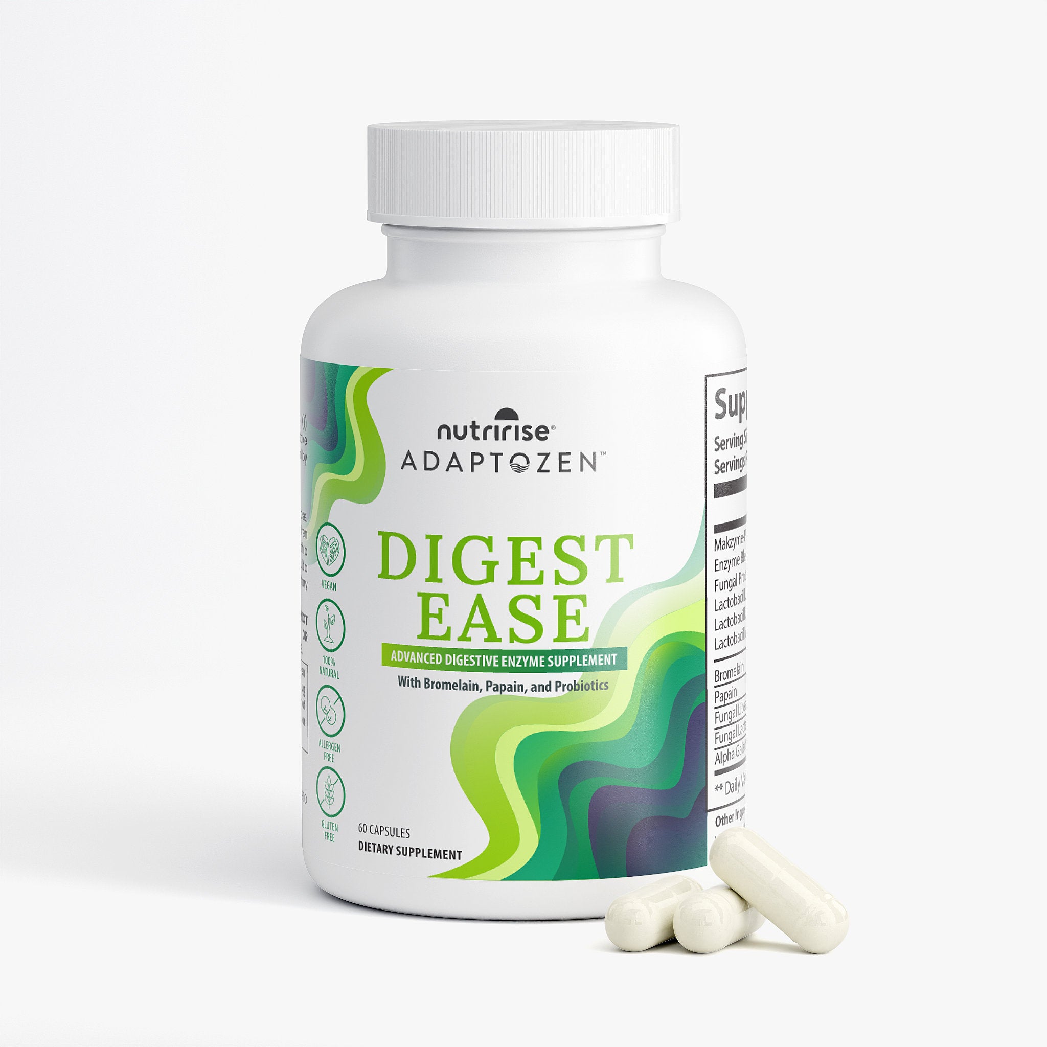AdaptoZen DIGEST EASE Digestive Enzyme Pro Blend