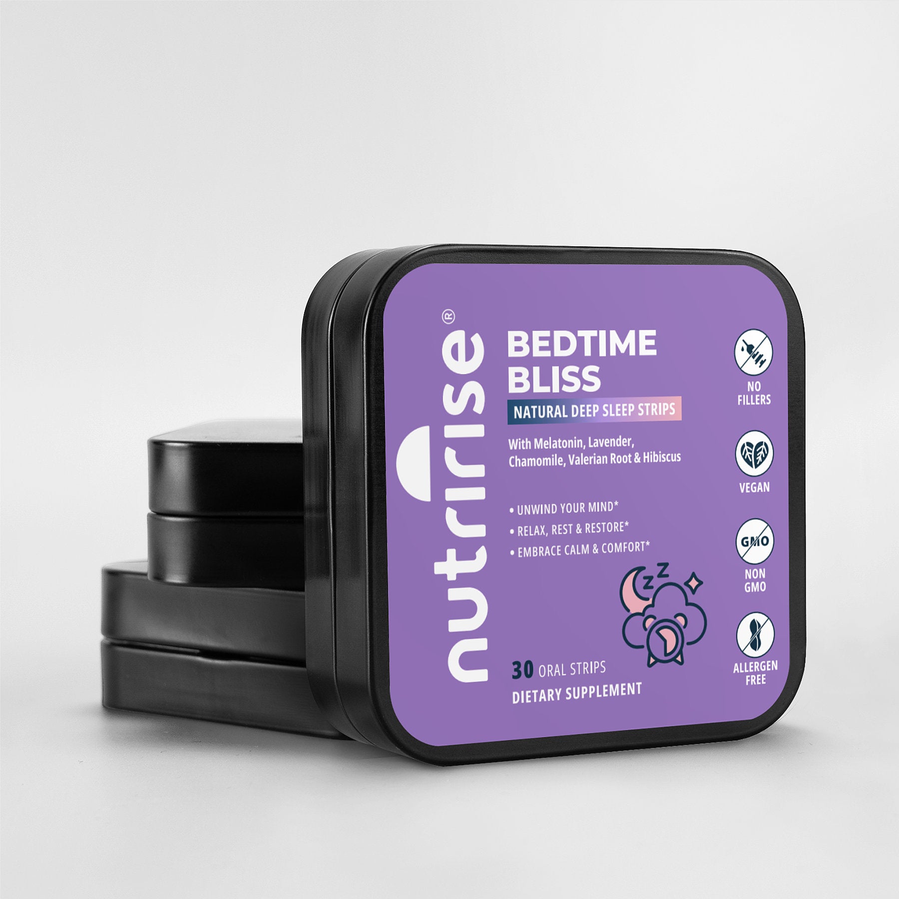 Bedtime Bliss™ Natural Deep Sleep Strips – Fast-Acting, All-Natural Sleep Support