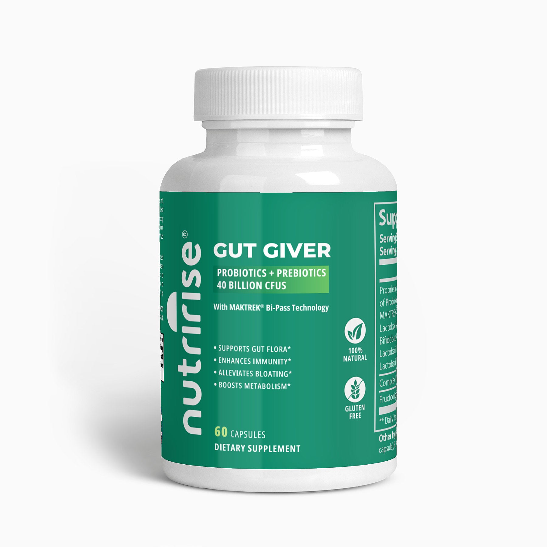 Gut Giver Probiotic 40B CFU with Prebiotics