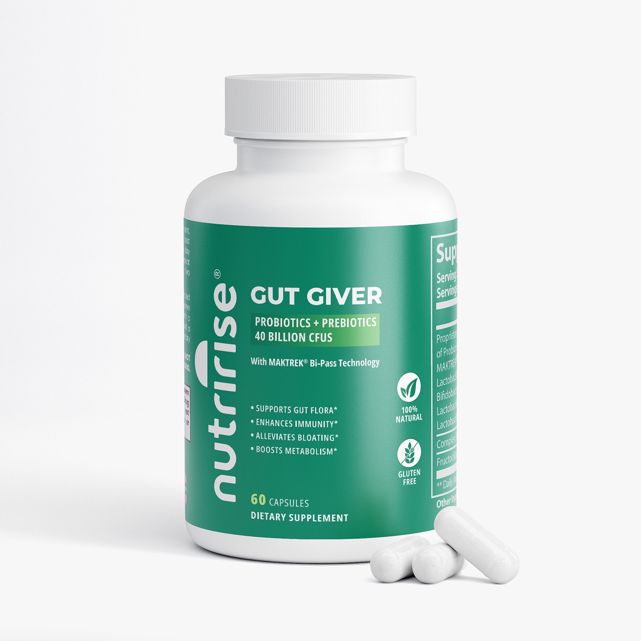 Gut Giver Probiotic 40B CFU with Prebiotics