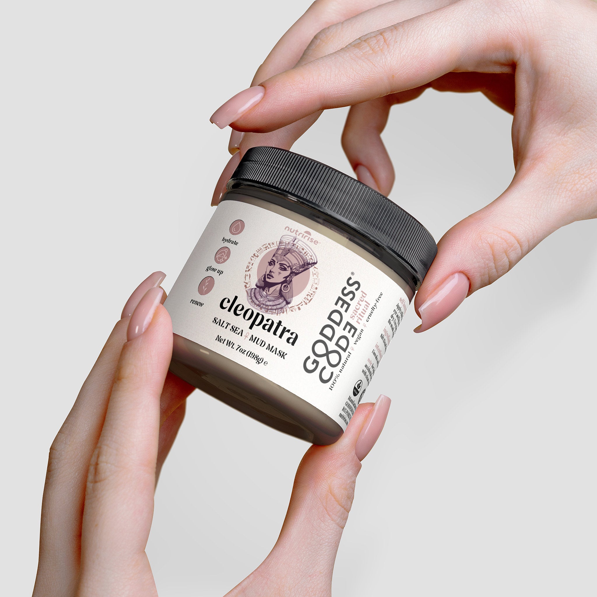 Goddess Code Cleopatra Salt Sea Mud Mask - Hydrate, Glow, Renew 7oz