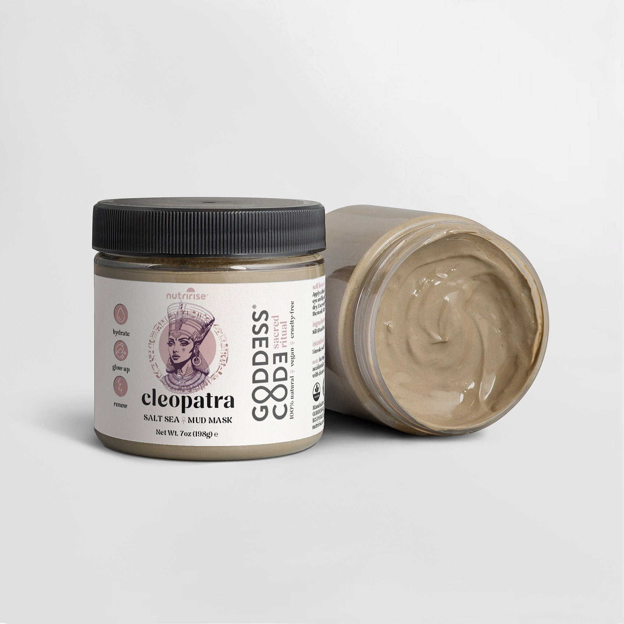 Goddess Code Cleopatra Salt Sea Mud Mask - Hydrate, Glow, Renew 7oz