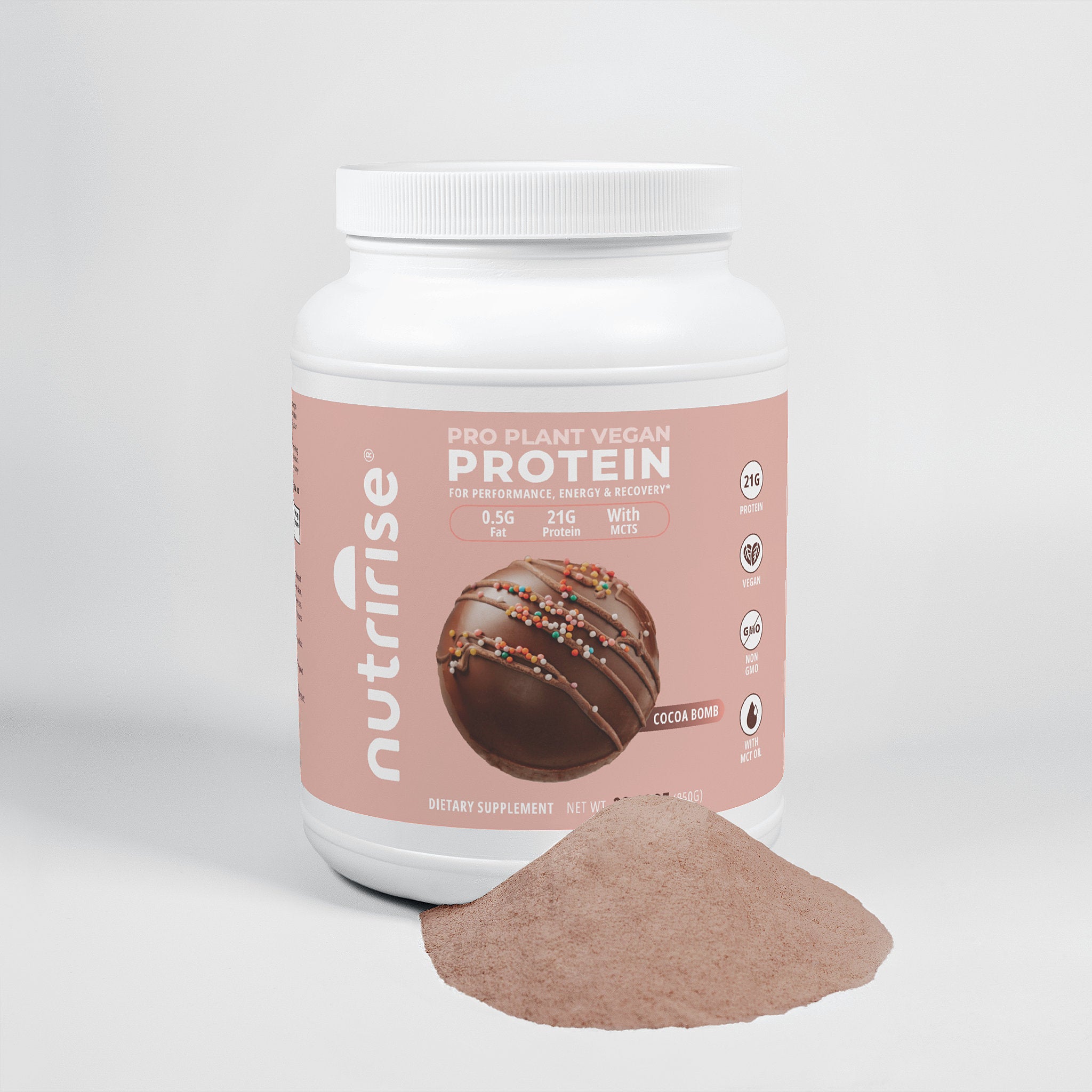 NutriRise Pro Plant Vegan Protein Powder (Cocoa Bomb)