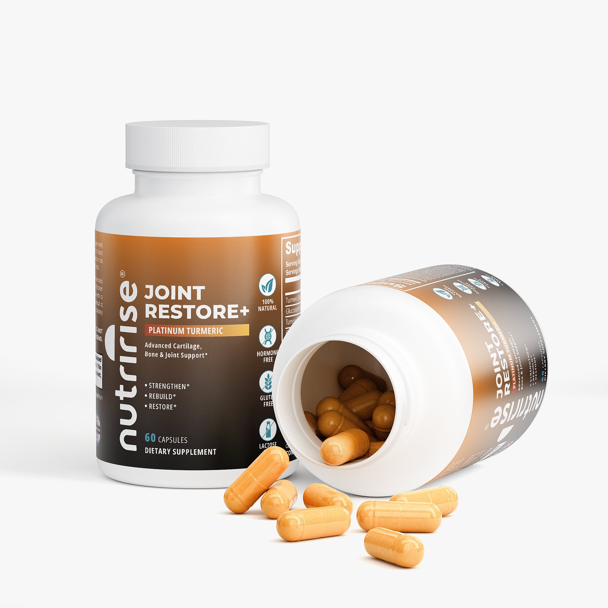 NutriRise Joint Restore+ | Advanced Joint & Cartilage Support | Turmeric, Glucosamine & Chondroitin