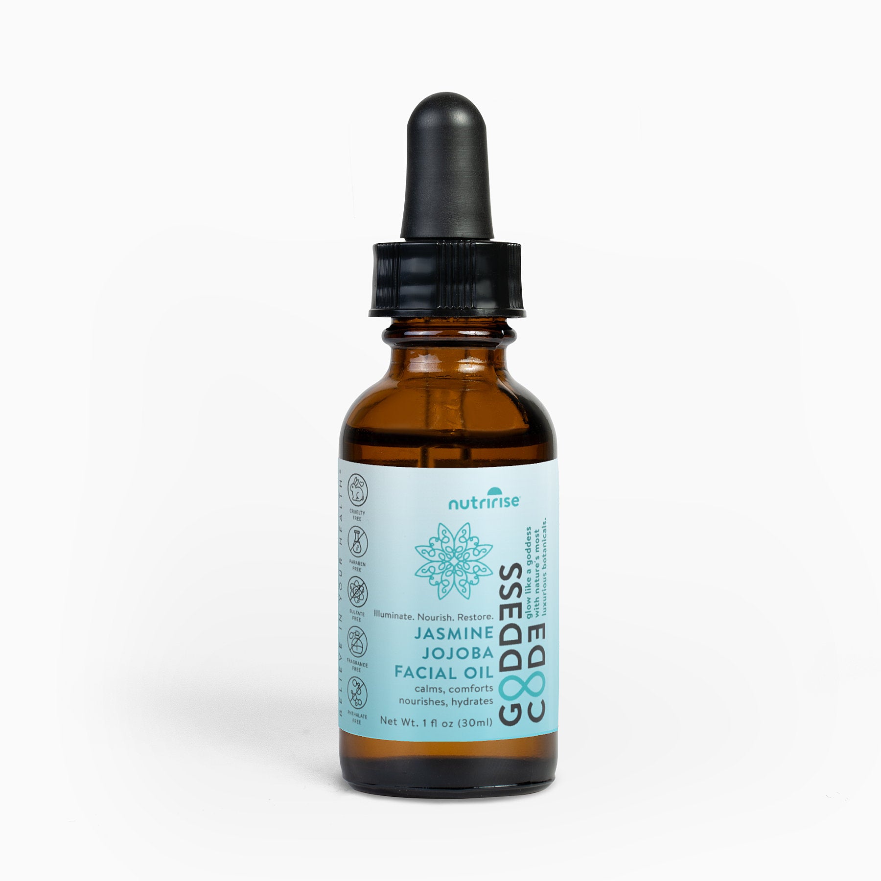 Goddess Code JASMINE JOJOBA Facial Oil | Glow-Enhancing Botanical Hydration | Jojoba & Squalane Blend