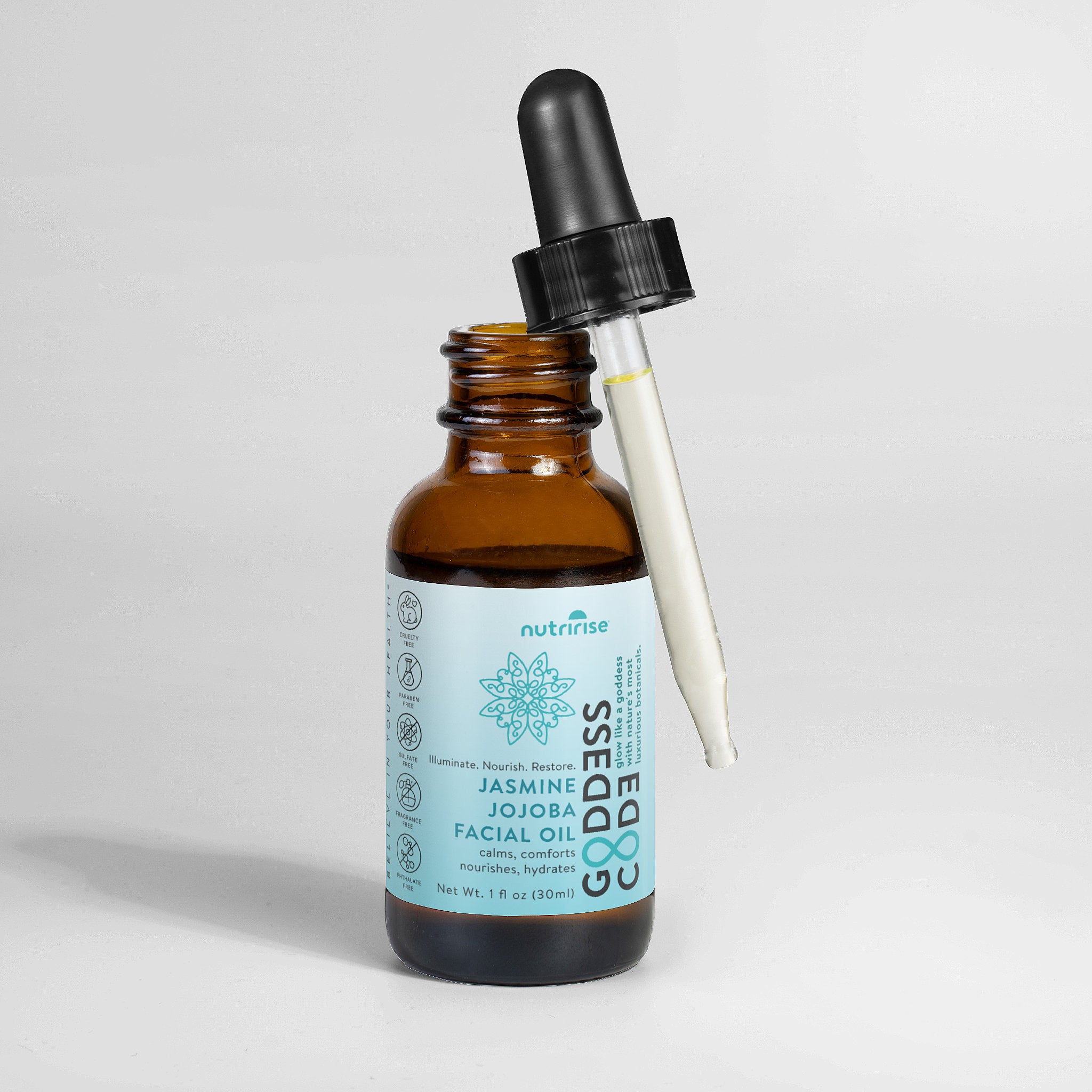 Goddess Code JASMINE JOJOBA Facial Oil | Glow-Enhancing Botanical Hydration | Jojoba & Squalane Blend
