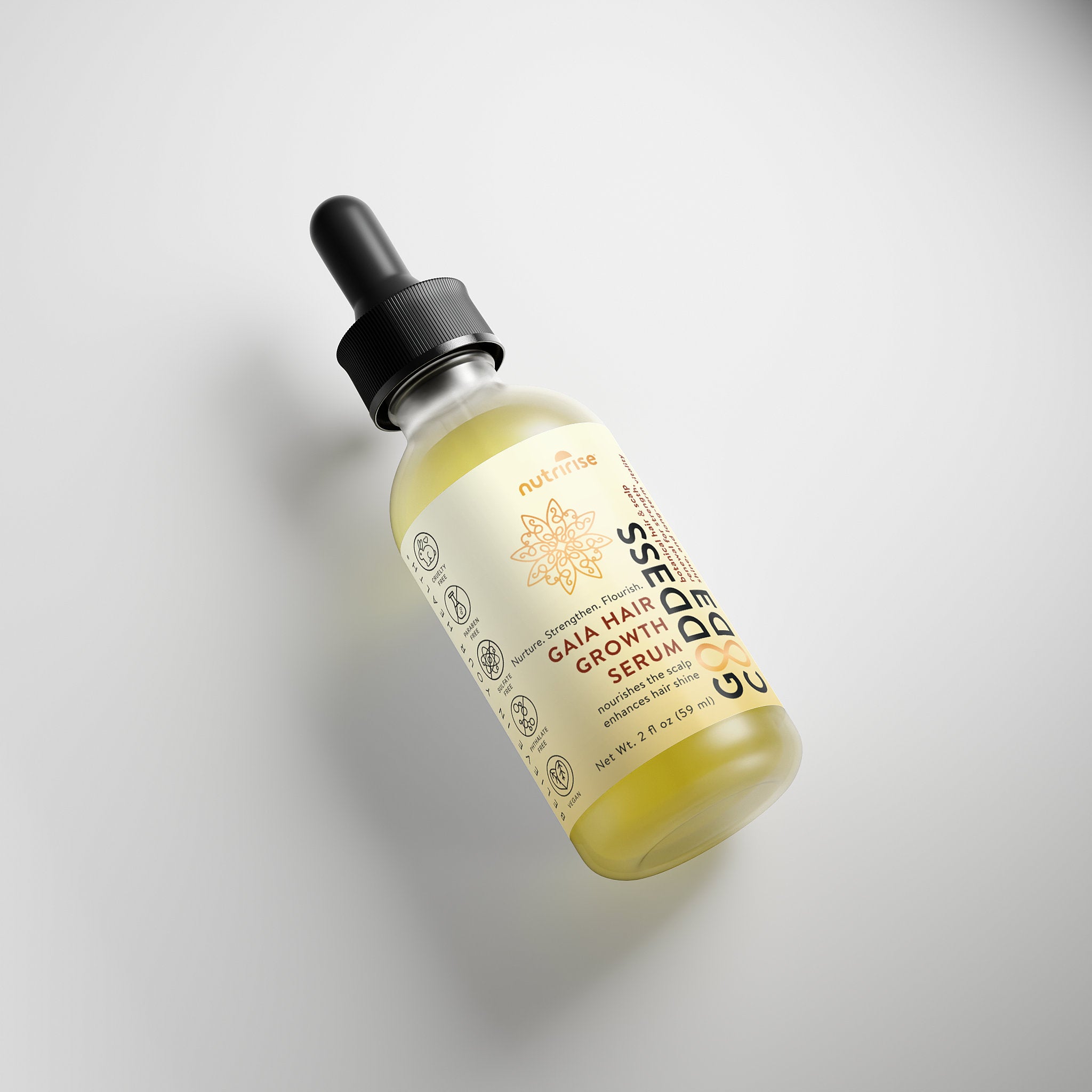 Goddess Code Gaia Hair Growth Serum | Botanical Hair Support | Thicker, Fuller Hair