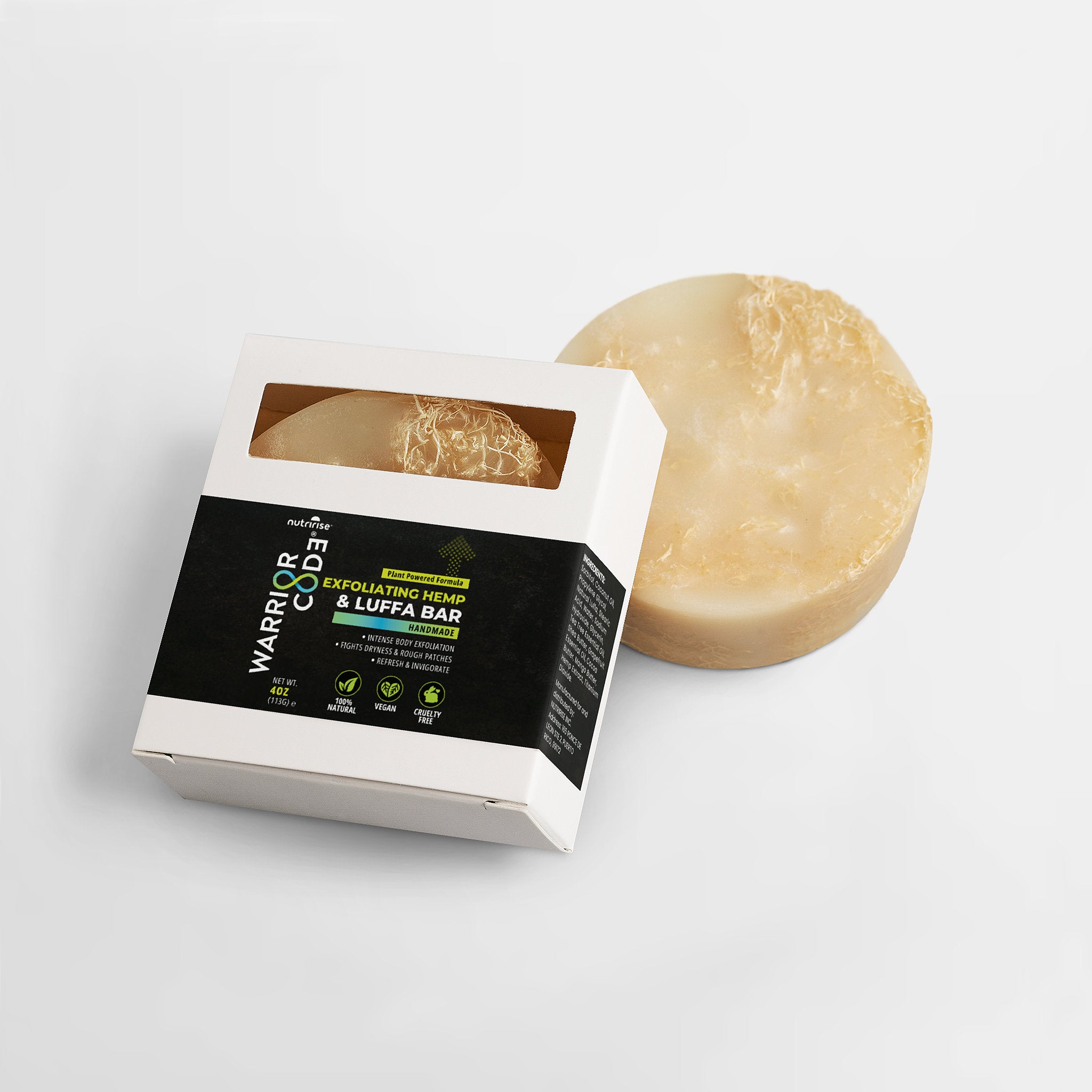 Warrior Code Luffa Soap – Exfoliating Body Bar