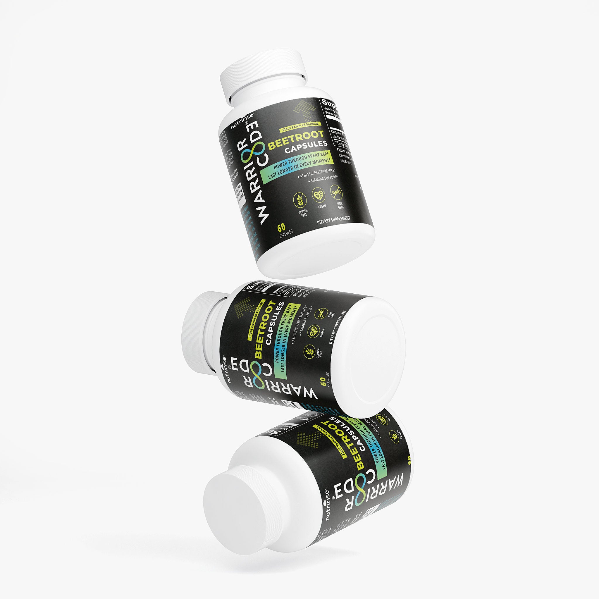 Warrior Code Beetroot Capsules | Made with Organic Beetroot | Nitric Oxide Booster for Stamina & Athletic Performance