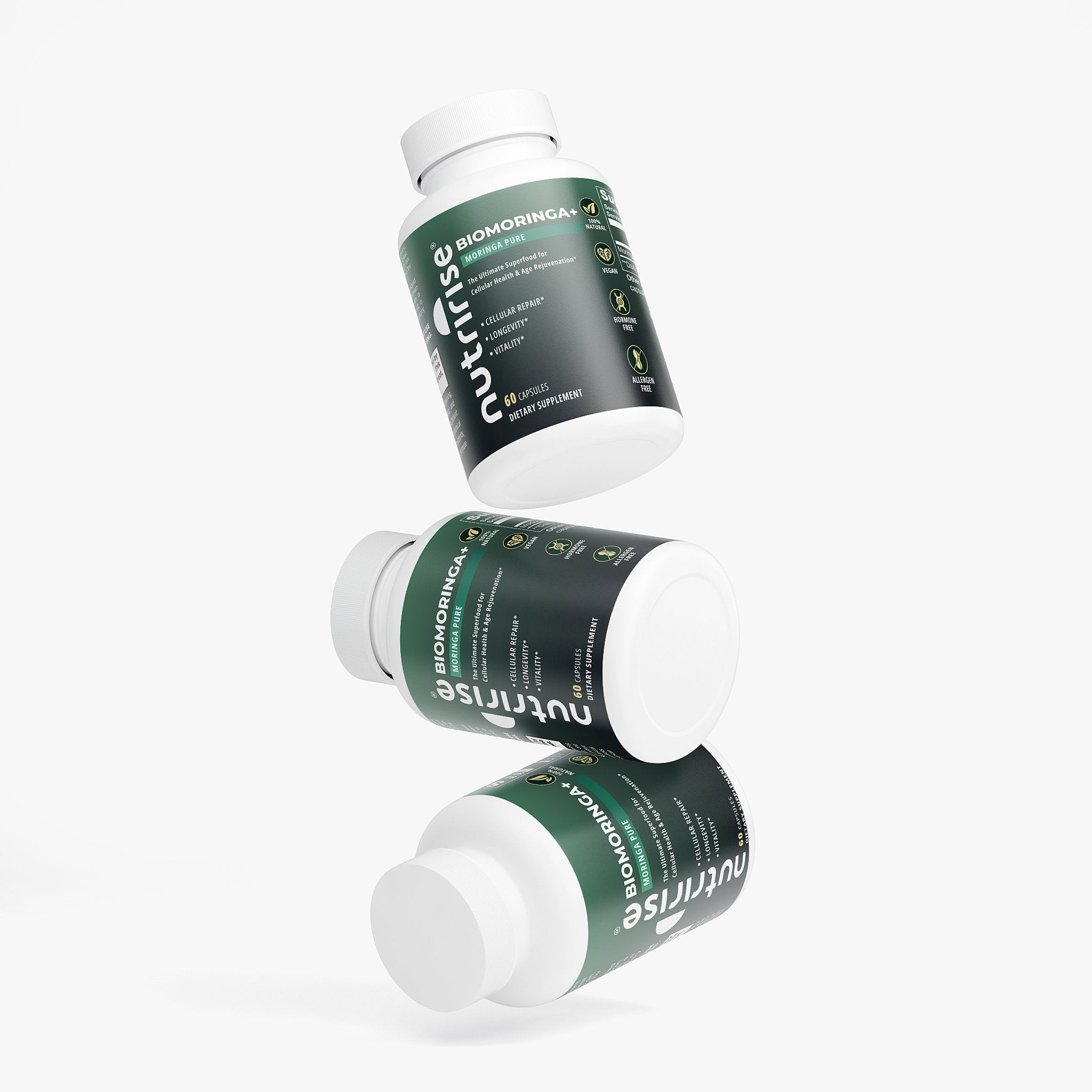 NutriRise BioMoringa+ | Cellular Repair & Longevity | Pure Moringa Oleifera