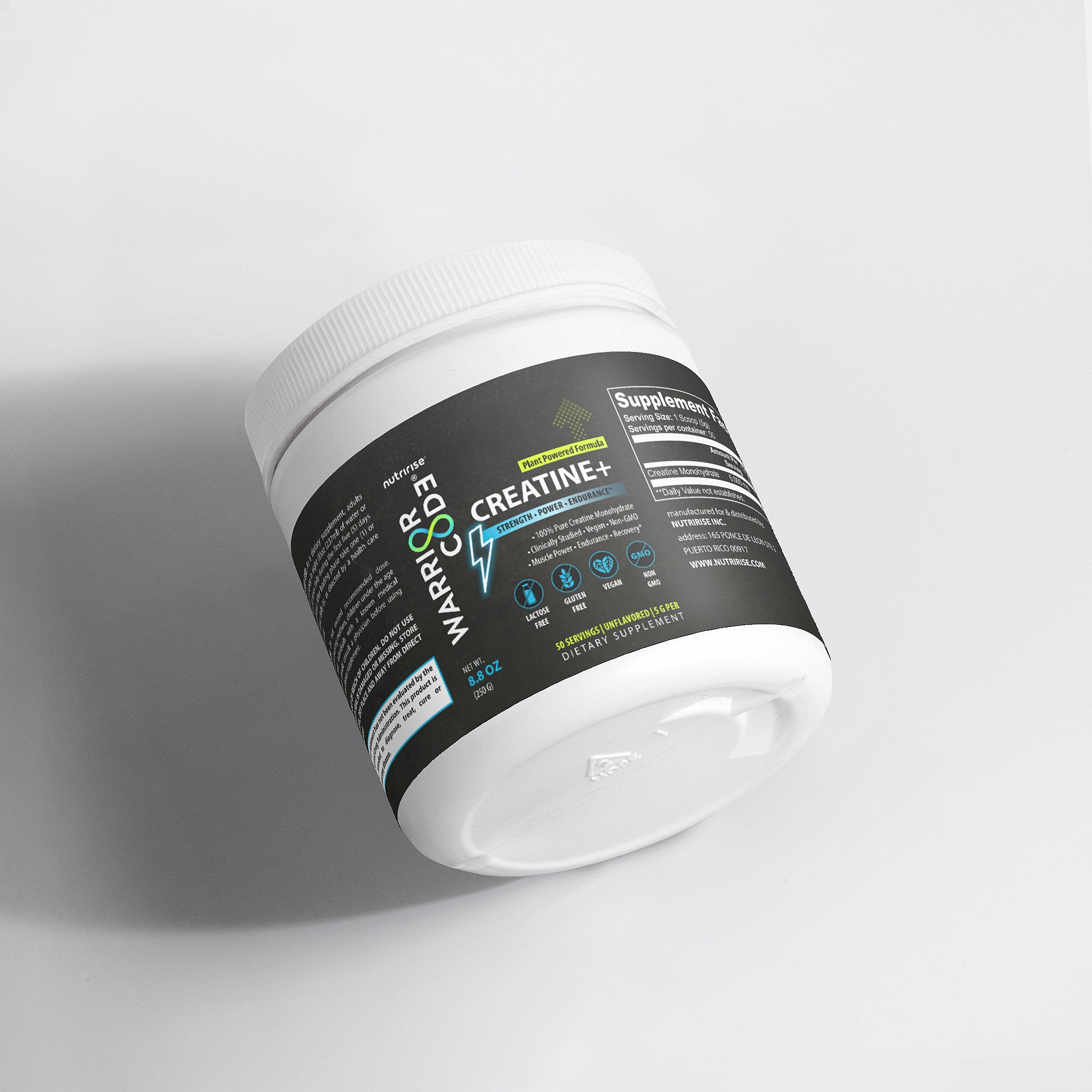 Warrior Code CREATINE+ | Pure Vegan Creatine Monohydrate