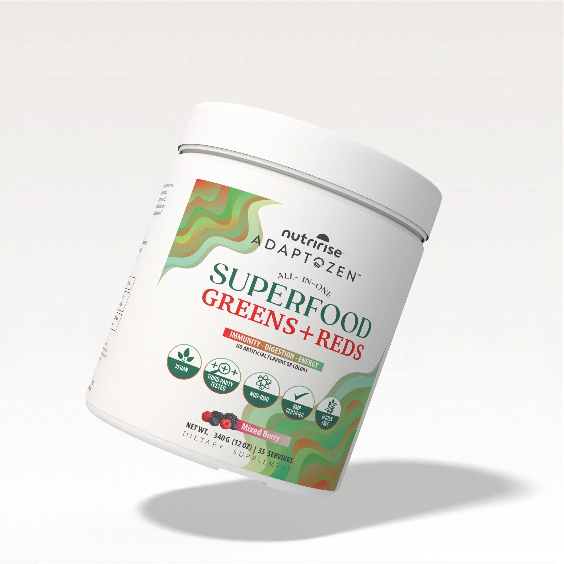 Adaptozen All-In-One Superfood Greens + Reds | Supports Immunity, Digestion & Energy