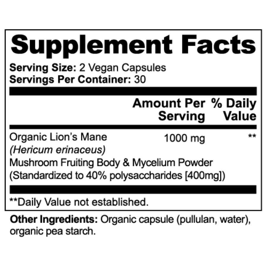 Adaptozen Mind Fuel Premium Grade Lion's Mane Mushroom