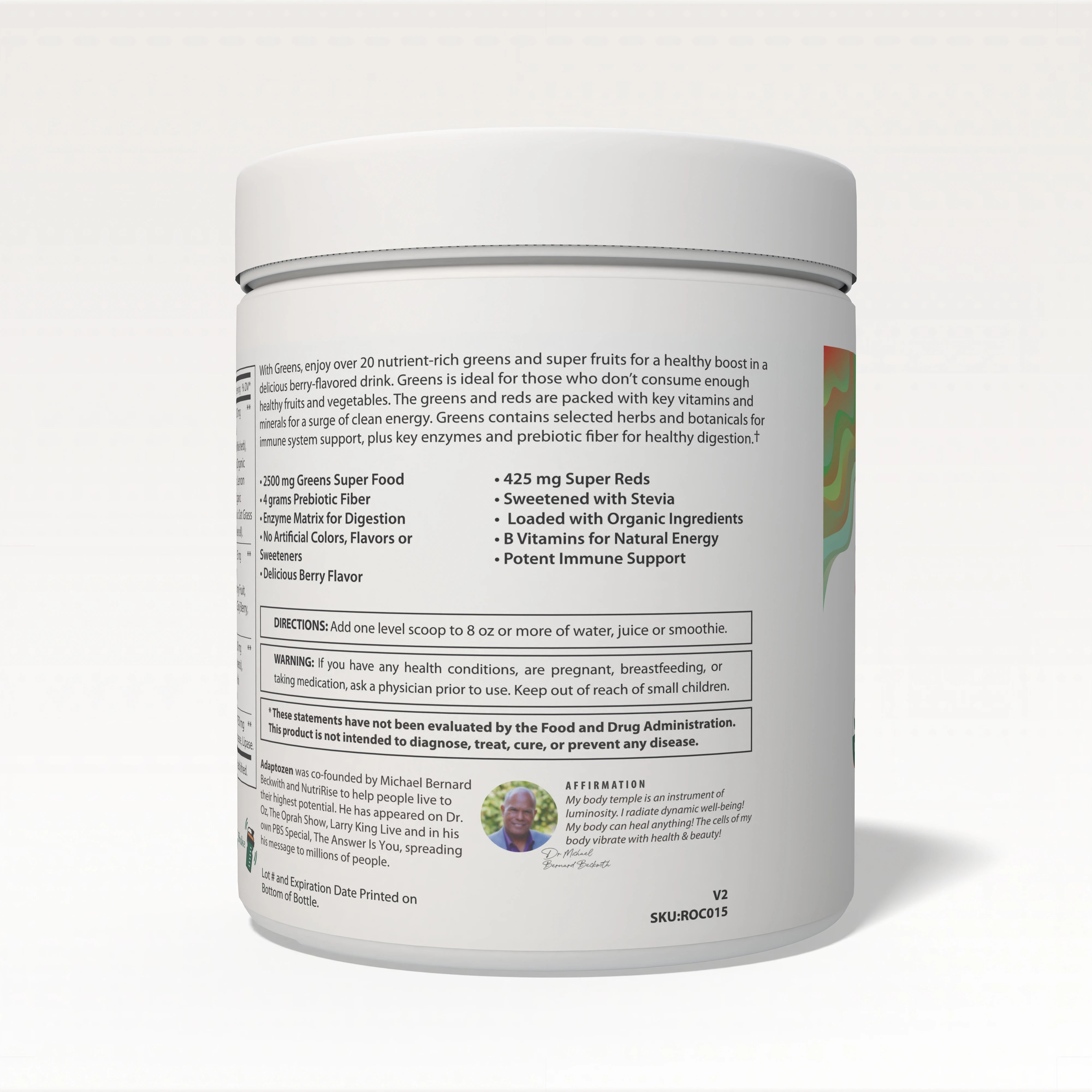 Adaptozen All-In-One Superfood Greens + Reds | Supports Immunity, Digestion & Energy