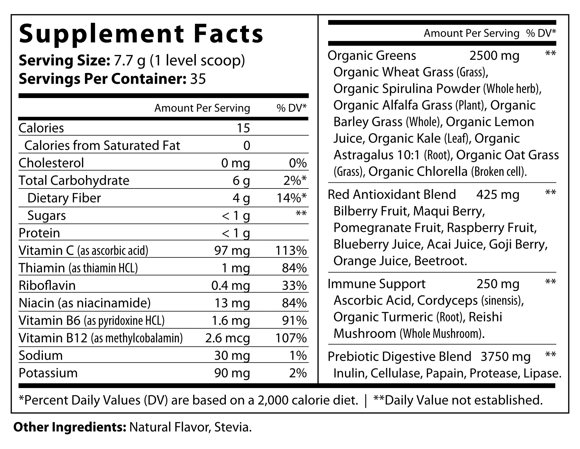 Adaptozen All-In-One Superfood Greens + Reds | Supports Immunity, Digestion & Energy