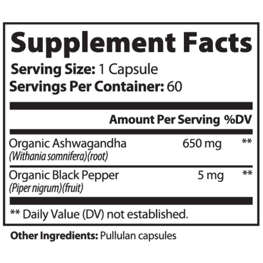 Ashwagandha Root 60C: 1300MG