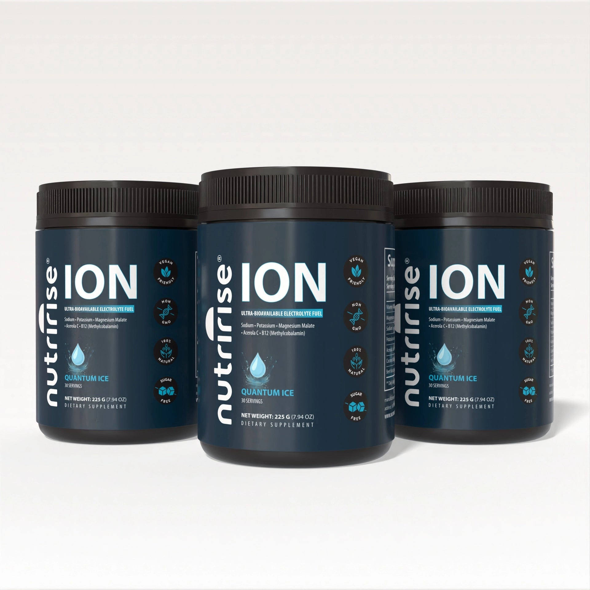 NutriRise ION — Quantum Ice | Ultra-Bioavailable Electrolyte Fuel