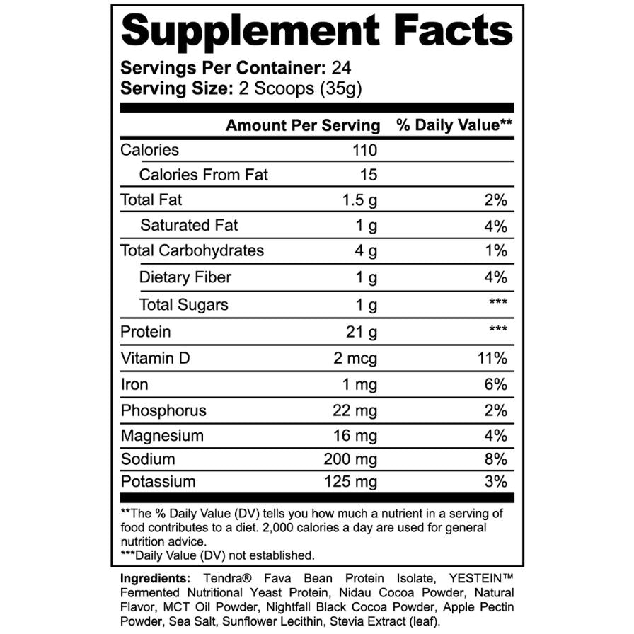 NutriRise Pro Plant Vegan Protein Powder (Cocoa Bomb)