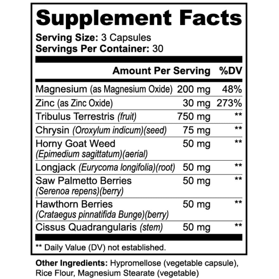Warrior Code Men's Vitality- Natural Performance Boost