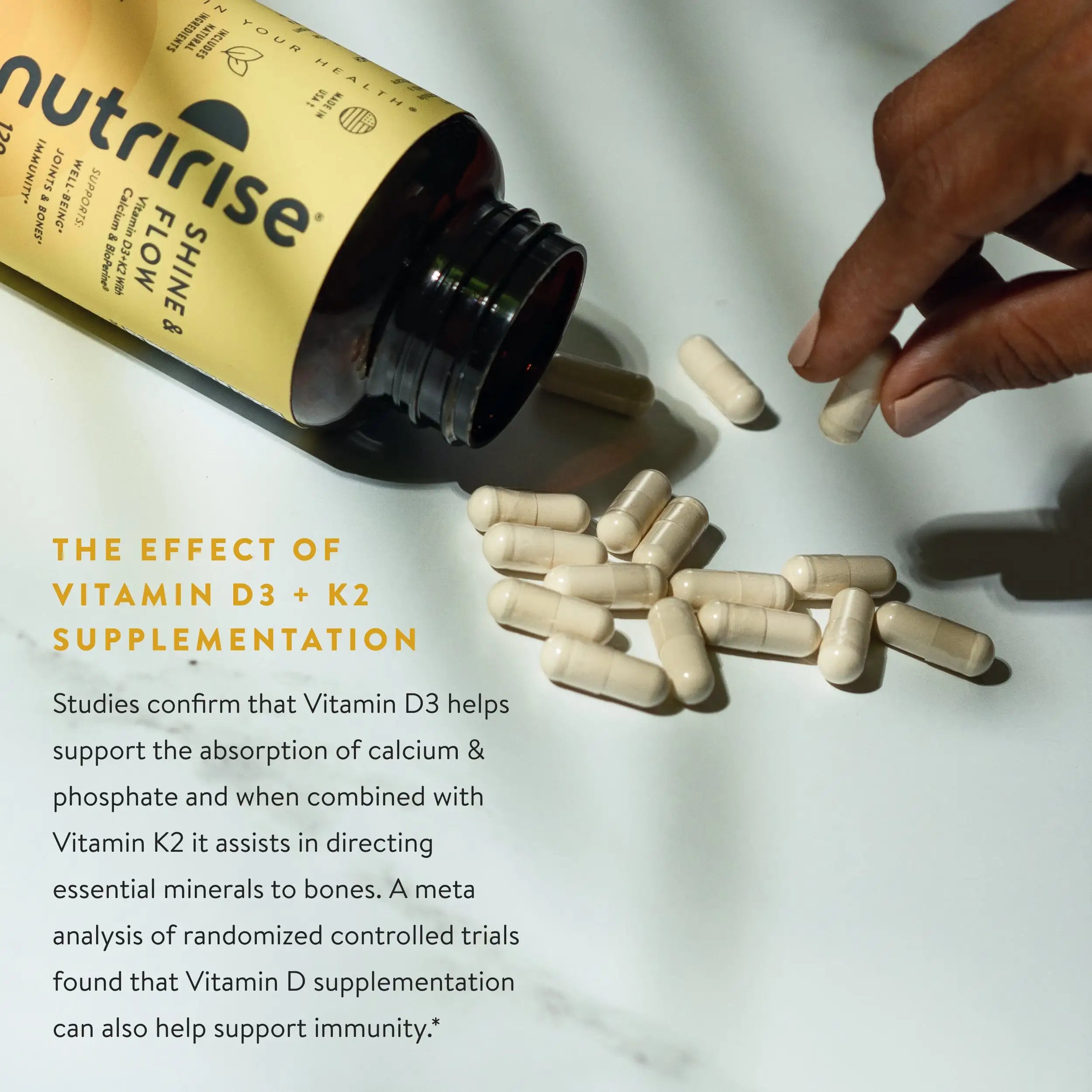 Vitamin D3 + K2 Complex - NutriRise