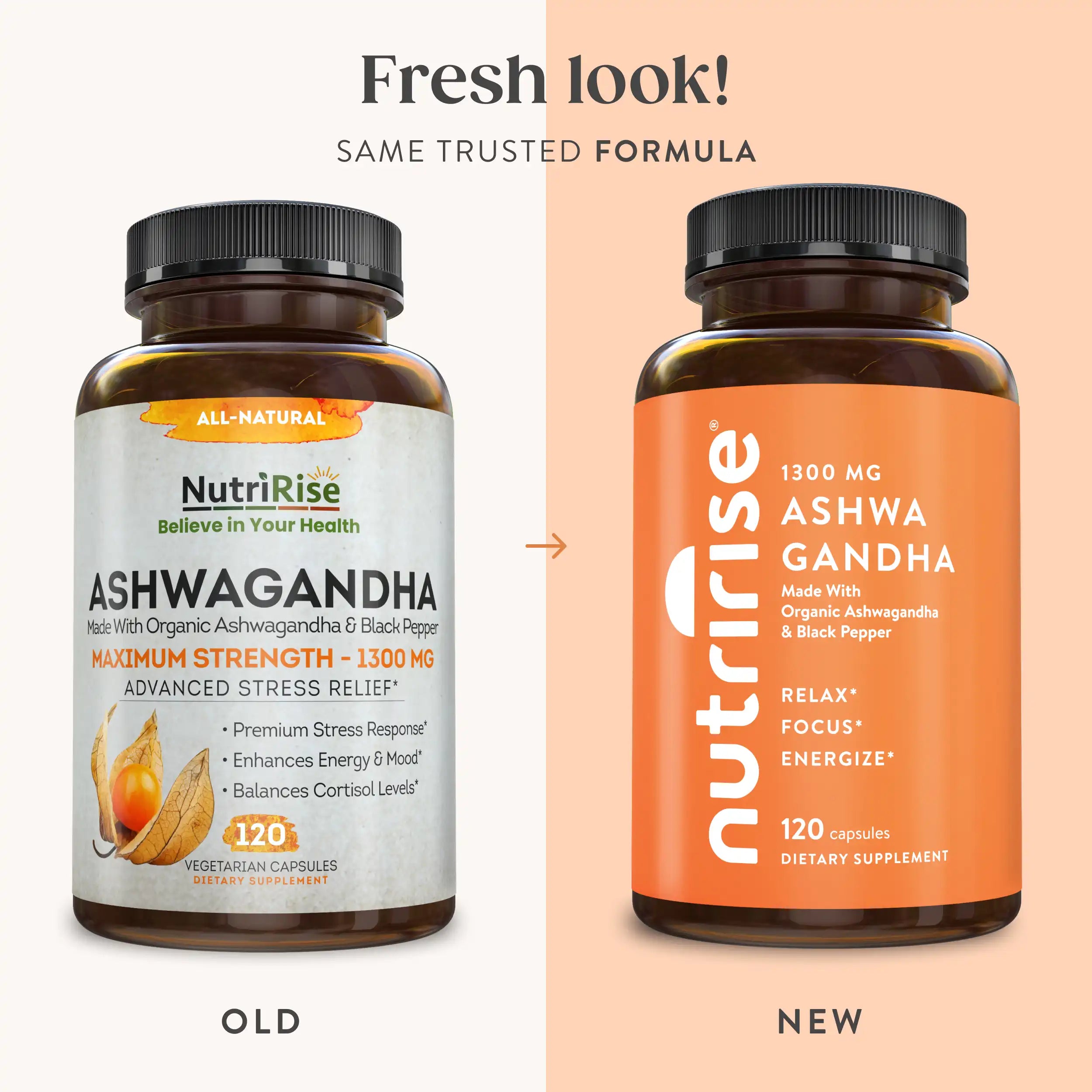 Ashwagandha Root: 1300 MG - NutriRise