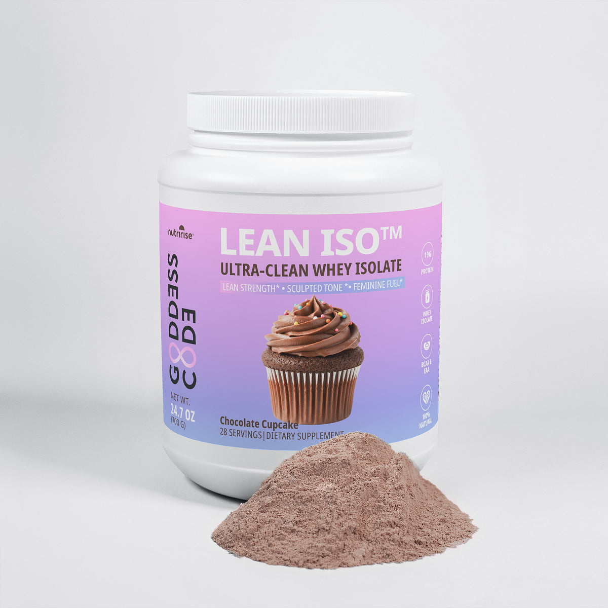 Goddess Code Lean ISO | Whey Protein Isolate | Chocolate Cupcake Flavo ...