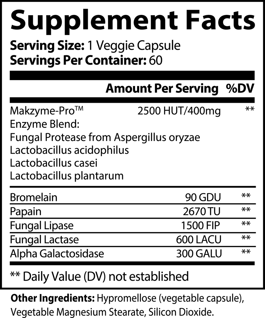 Digesteaze AdaptoZen Digest Ease | Advanced Digestive Enzyme | Bromelain, Papain ...