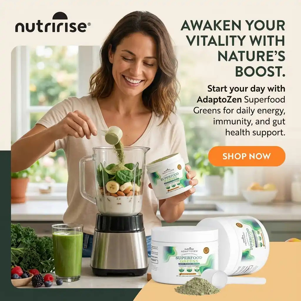 ADAPTOZEN Superfood Greens | Enhanced Immunity, Energy, Gut Health & O ...