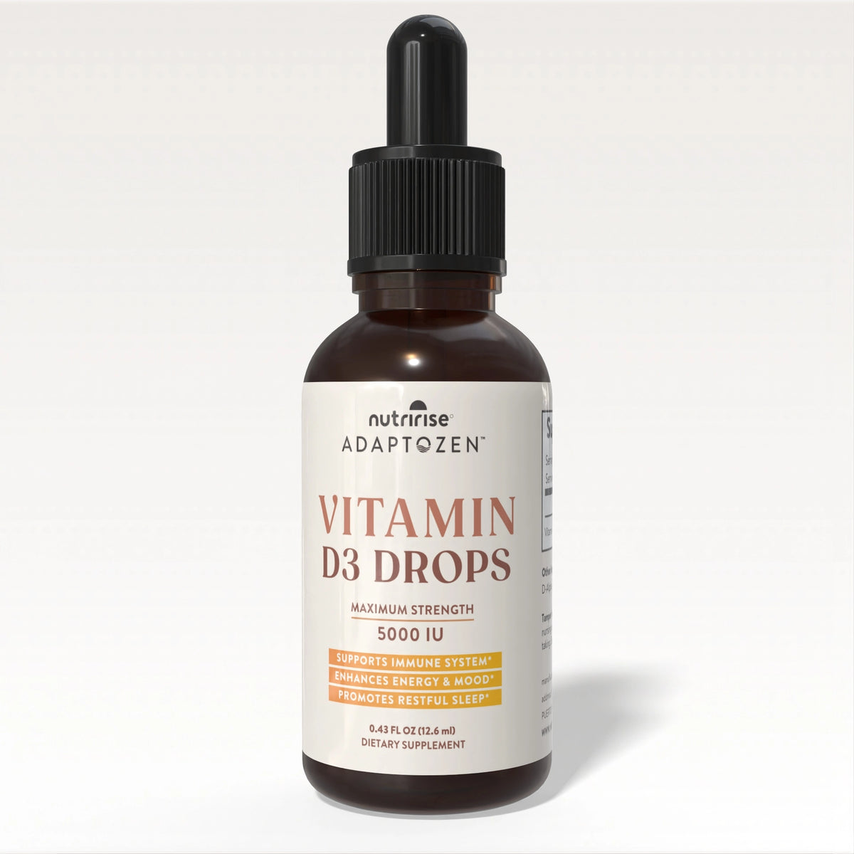 Vitamin D3 Drops | Immune & Bone Support | AdaptoZen | NutriRise
