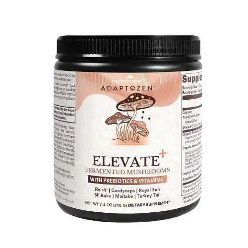 Adaptozen ELEVATE+ | Fermented Mushrooms Powder | NutriRise