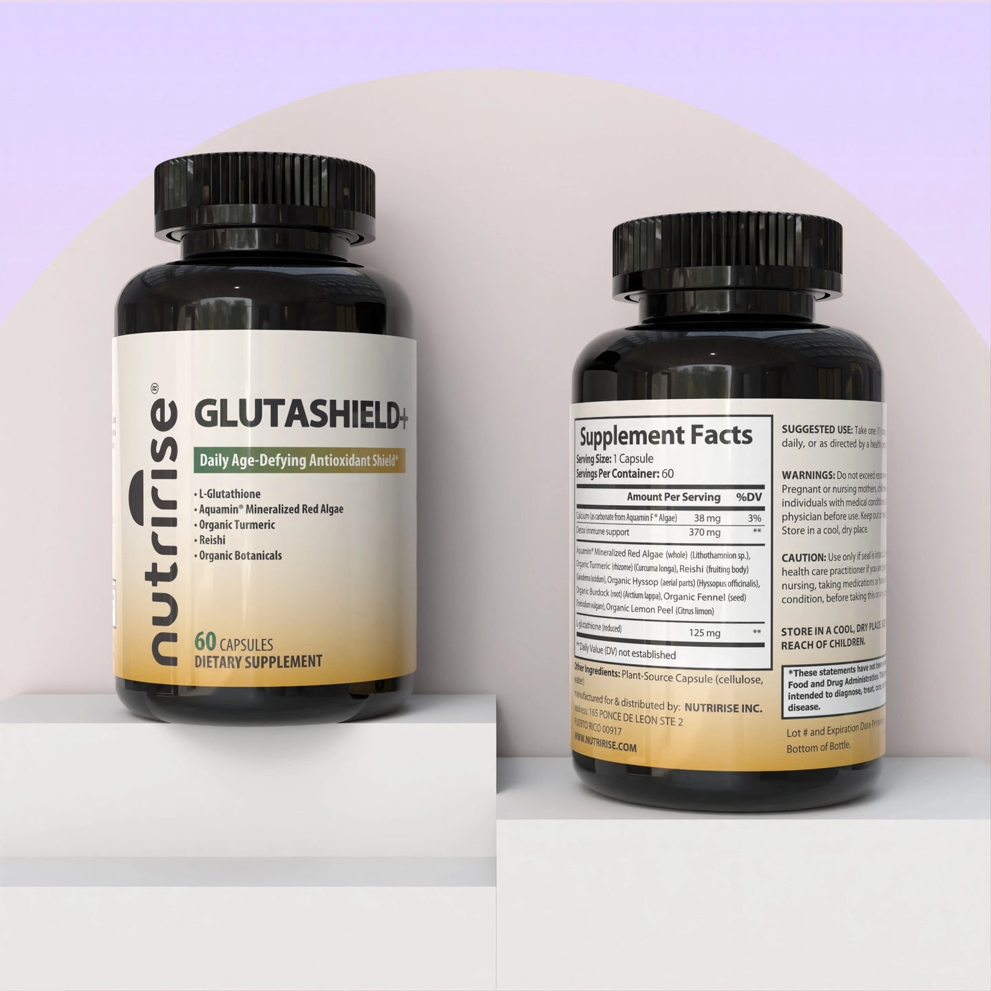 GlutaShield+ L-Glutathione | Anti-Aging & Immunity | NutriRise GlutaShield+ L-Glutathione | Anti-Aging & Immunity | NutriRise