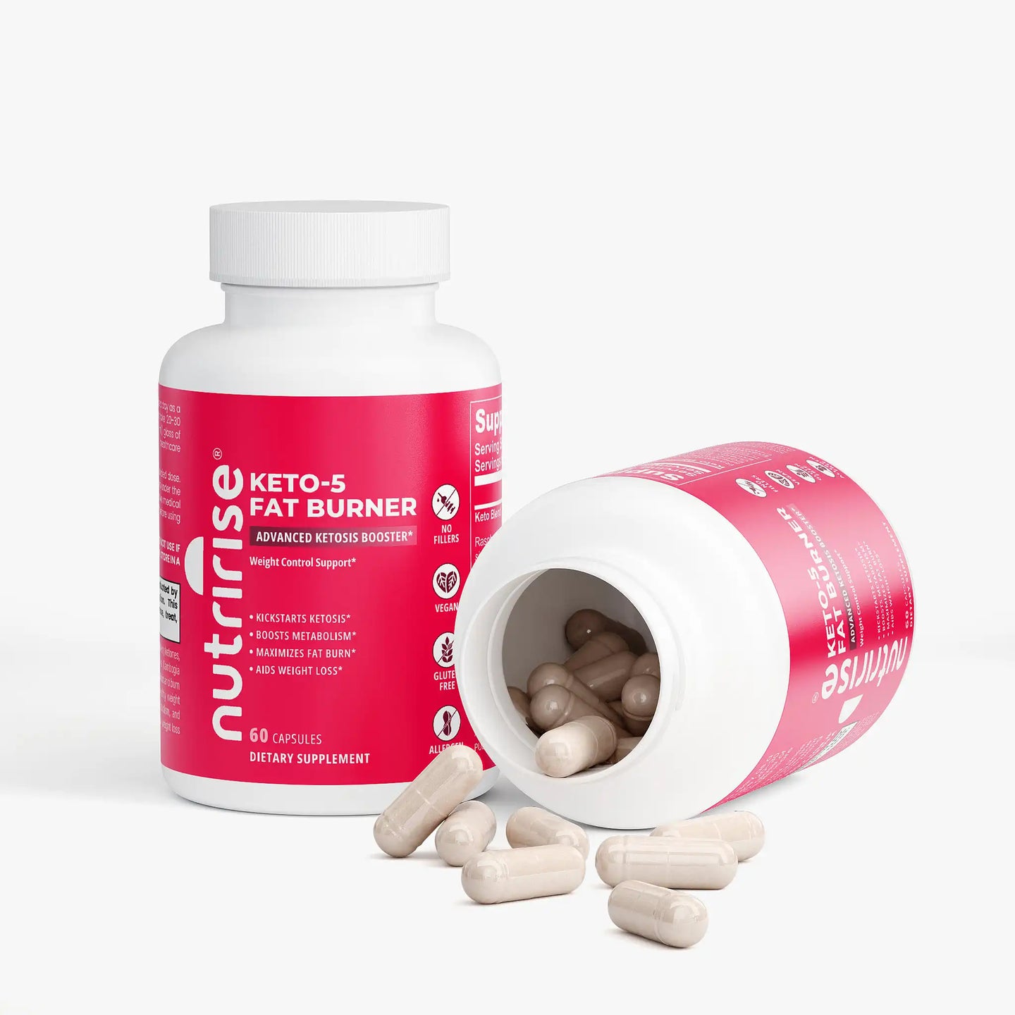 KETO-5 Advanced Keto Support | BHB Ketone Blend | NutriRise